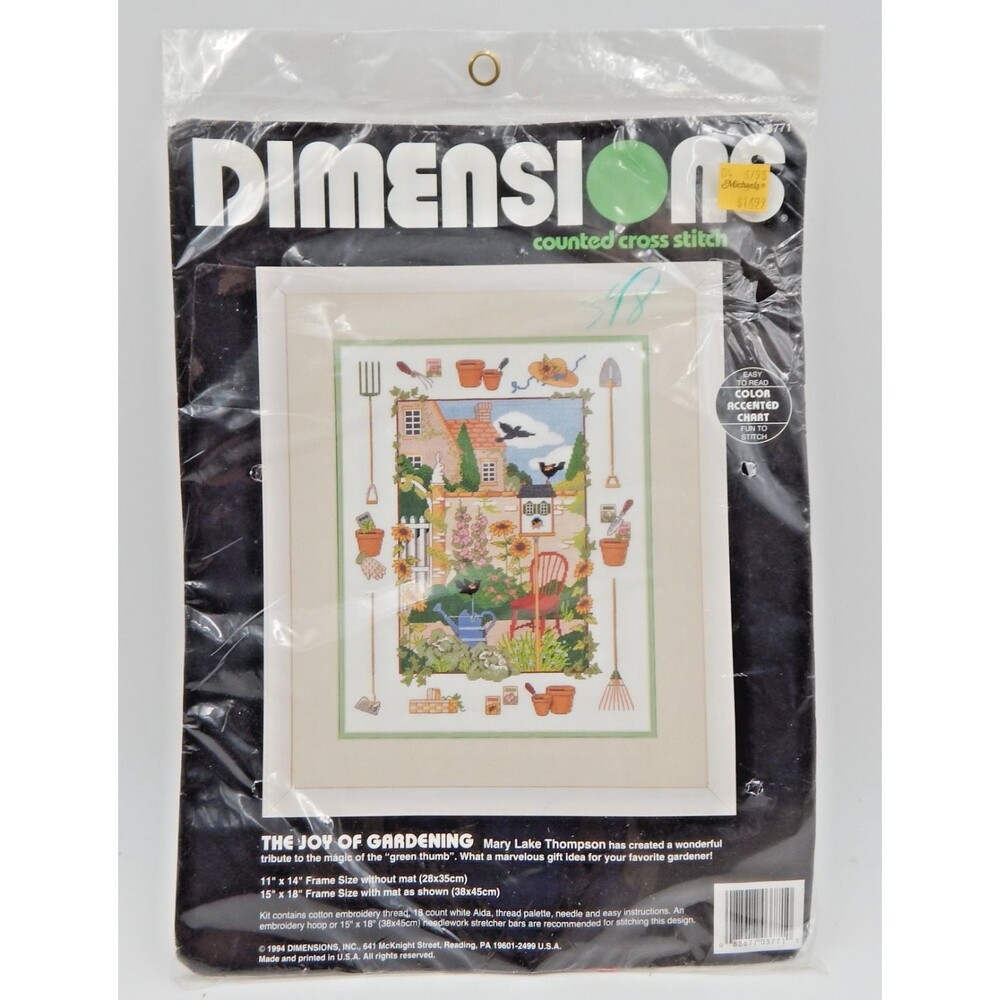 Dimensions Counted Cross Stitch Kit “The Joy Of Gardening” #3771